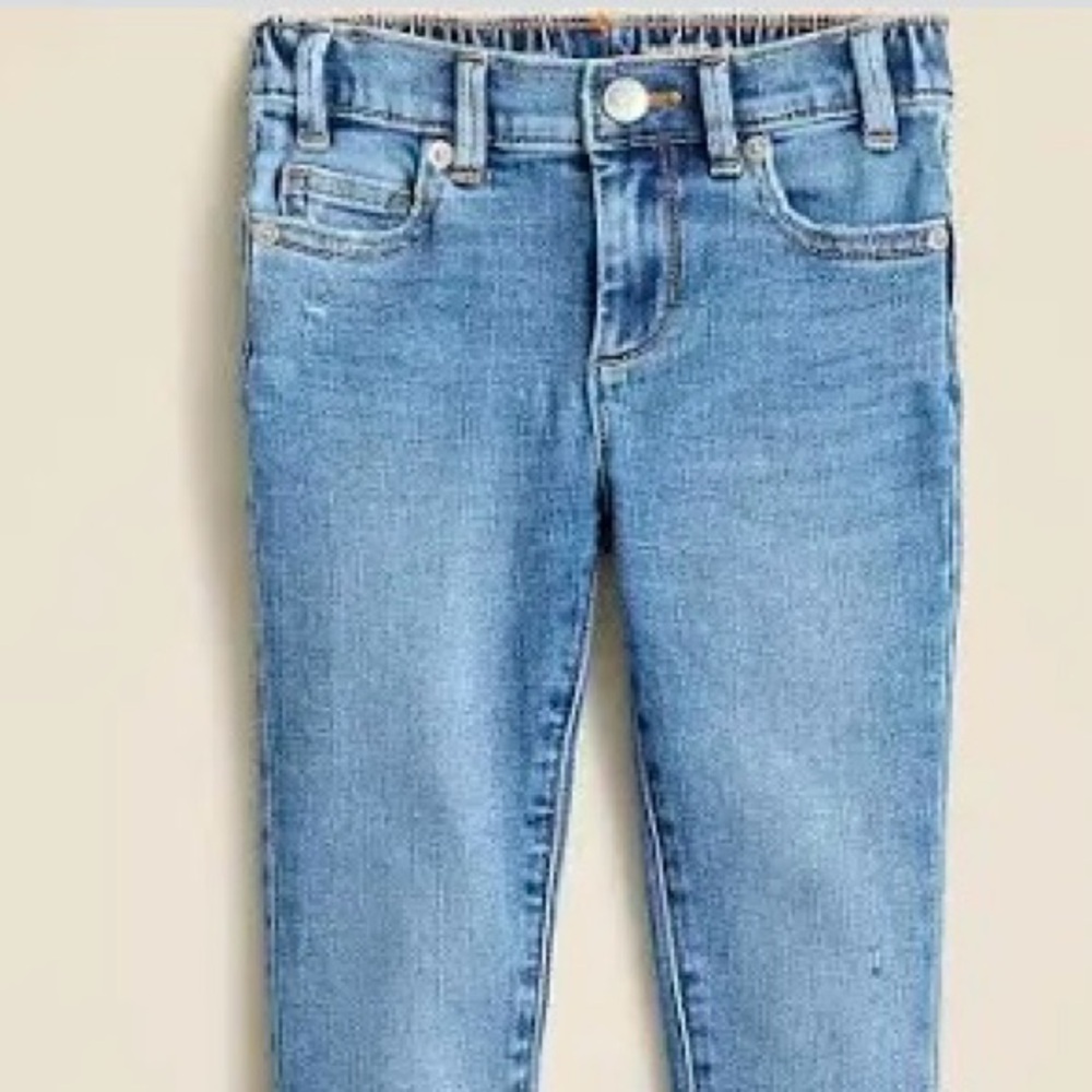 NWT • Crewcuts Girls' runaround jean in faded wave wash - Picture 2 of 4